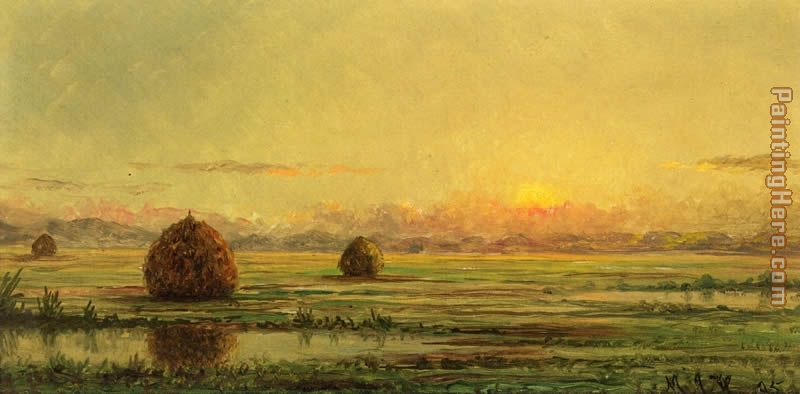 Martin Johnson Heade Sunset - A Sketch